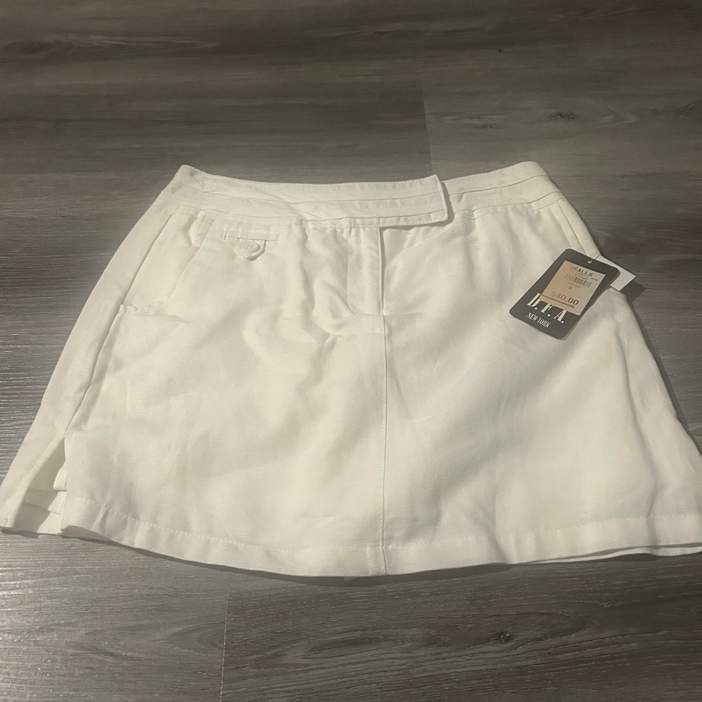 White Mini Skirt - Picture 2 of 8